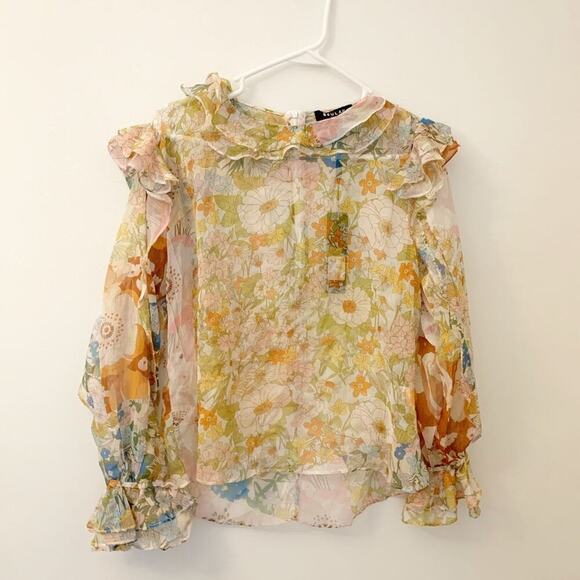 NWT Beulah floral blouse ruffled and romantic various sizes 💝 - Picture 7 of 15